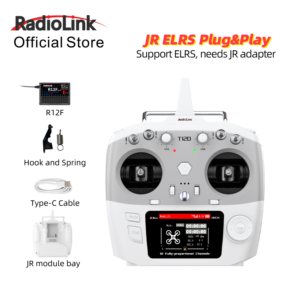 Modul RadioLink T12D JR 12CH 2 - Drone Gimbal Controller ulasan dan harga